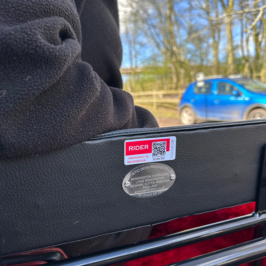 Rider Emergency Stickers (Pack of 4)