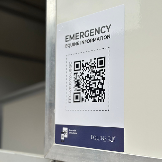 Horsebox Emergency Sign